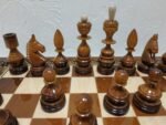 Glossy Chess set: Chess Board "Waves of Aspiration Ombre" + pieces "Classic Deluxe" - Image 7