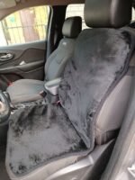In Stock! Car Seat Cover Sheepskin - Wool - Brown, Black - Image 8
