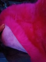 In Stock! Car Seat Cover for car Genuine Sheepskin Pink Black universal size Warm cape without Heаdrest,chair pad Christmas gift for him,her - Image 4