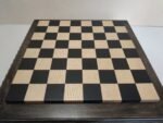 Chess Board "Black Stone" with Two Drawers for Storing Chess pieces – black patina - Image 5