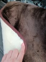 In Stock! Car Seat Cover Sheepskin - Wool - Brown, Black - Image 3