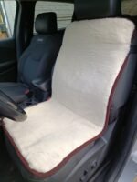 In Stock! Car Seat Cover Sheepskin - Wool - Brown, Black - Image 4