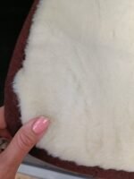 In Stock! Car Seat Cover Sheepskin - Wool - Brown, Black - Image 5