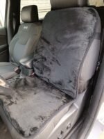 In Stock! Car Seat Cover Sheepskin - Wool - Brown, Black - Image 7