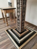 Chess set: Chess Table "Star of life" with Drawers + 2 stools + pieces "Cossacks" & "Armed Forces of Ukraine" - Image 10