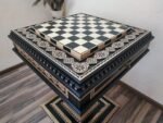 Wooden Chess Table "Bright Victory" with Drawers and Cells for chess pieces - Image 6