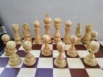 Wooden Chess Set: Chess Board "Leaves" + pieces "Elegant Classic" - Image 8