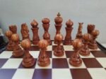 Wooden Chess Set: Chess Board "Leaves" + pieces "Elegant Classic" - Image 9