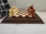 Wooden Chess Set: Chess Board "Leaves" + pieces "Elegant Classic" - Image 6