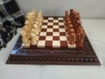 Wooden Chess Set: Chess Board "Leaves" + pieces "Elegant Classic" - Image 7