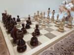 Wooden Chess Set: Chess Board "Eco" + glossy pieces "Classic Deluxe" - Image 9