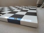 Wooden Chess board "Black&White" Classic design, Super glossy - Image 7