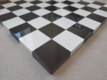 Wooden Chess board "Black&White" Classic design, Super glossy - Image 5
