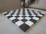 Wooden Chess board "Black&White" Classic design, Super glossy - Image 2
