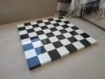 Wooden Chess board "Black&White" Classic design, Super glossy - Image 4