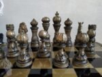 Wooden Chess Set: Glossy Chess board "Royal" + pieces "Elegant Classic" - Image 9