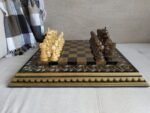 Wooden Chess Set: Glossy Chess board "Royal" + pieces "Elegant Classic" - Image 5