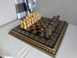 Wooden Chess Set: Glossy Chess board "Royal" + pieces "Elegant Classic" - Image 3