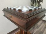 Wooden Chess set: Chess table "Royal Classic" with Drawers + 2 stools - Image 5