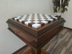 Chess table "Royal Classic" with Drawers, Ombre color, Glossy finish - Image 4