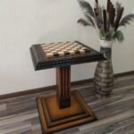 Сhess Table "Waves of Aspiration" Ombre color, super glossy