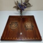 Exclusive Wooden Folding Chess Board 3 in 1: Chess, Checkers and Backgammon - Image 8