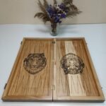Exclusive Wooden Folding Chess Board 3 in 1: Chess, Checkers and Backgammon - Image 3