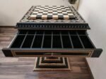 Wooden Chess Table "Bright Victory" with Drawers and Cells for chess pieces - Image 5