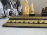 Wooden Chess Set: Glossy Chess board "Royal" + pieces "Knights" & "Cossacks" - Image 7