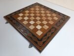 Folding Chess Board 3 in 1: Chess, Checkers and Backgammon