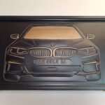 Wooden Backgammon field with backgammon chips ,ash solid wood, pattern carving handmade, personalized, Gift for Dad, Christmas Annyversary - Image 4