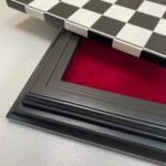 Wooden Chess Board "Black & White" Removable playfield Storage for pieces - Image 3
