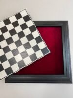 Wooden Chess Board "Black & White" Removable playfield Storage for pieces - Image 2