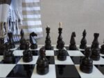 Classic Chess set: Glossy Chess Board "Black & White" + pieces "Elite" - Image 7