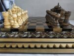 Wooden Chess Set: Glossy Chess board "Royal" + pieces "Elegant Classic" - Image 6