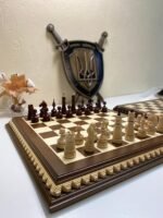 Classic Chess set: Chess Board "Royal Сlassic" + pieces "Classic Luxe"