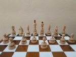 Chess Set: Chess Table "Battle for Kings" with 2 Drawers, Super glossy finish + glossy pieces "Classic Deluxe" - Image 8