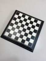 Wooden Chess Board "Black & White" Removable playfield Storage for pieces - Image 7