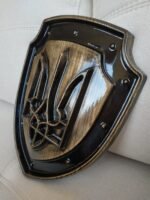 Ukrainian Trident symbol, Coat of arms of Ukraine from ash carving wood, super gloss, Wall panel, wooden Decor, handmade , Ukrainian Art - Image 8