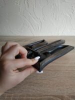 Coat of arms of Ukraine from ash wood with Black patina, wooden Wall Decor handmade Ukrainian Trident symbol, Trizub, Ukrainian Art for Gift - Image 8