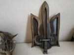 Coat of arms of Ukraine from ash wood with Black patina, wooden Wall Decor handmade Ukrainian Trident symbol, Trizub, Ukrainian Art for Gift - Image 7