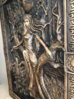 Wooden Decor "Forest Fairy ", carved wall panel , handmade, wall hanging, art living room, Birthday Gift for Mother, Wife, daughter - Image 6