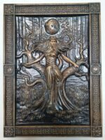 Wooden Decor "Forest Fairy ", carved wall panel , handmade, wall hanging, art living room, Birthday Gift for Mother, Wife, daughter - Image 3