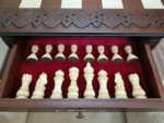 Wooden Chess set: Chess table “Waves of Aspiration” Large sizes + pieces "Elegant Classic" - Image 4