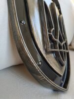 Ukrainian Trident symbol, Coat of arms of Ukraine from ash carving wood, super gloss, Wall panel, wooden Decor, handmade , Ukrainian Art - Image 5