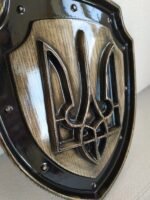 Ukrainian Trident symbol, Coat of arms of Ukraine from ash carving wood, super gloss, Wall panel, wooden Decor, handmade , Ukrainian Art - Image 4