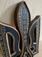 Wall decor, wooden panel Coat of arms of Ukraine, Trident. Ukrainian Tryzub. Handmade wood carving, Folk Art, Gift for Boss, Dad, Brother - Image 9