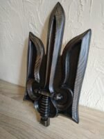 Coat of arms of Ukraine from ash wood with Black patina, wooden Wall Decor handmade Ukrainian Trident symbol, Trizub, Ukrainian Art for Gift - Image 6