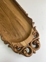 Wooden Steak Plate, Serving Board, Food Safe, Premium Oak Wood, Individual Serving Boards, Meat Board, Personalized Tray, Gift Father's Day - Image 4