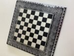 Wooden Chess board "Black & Silver" Removable Playfield, Storage for pieces - Image 2